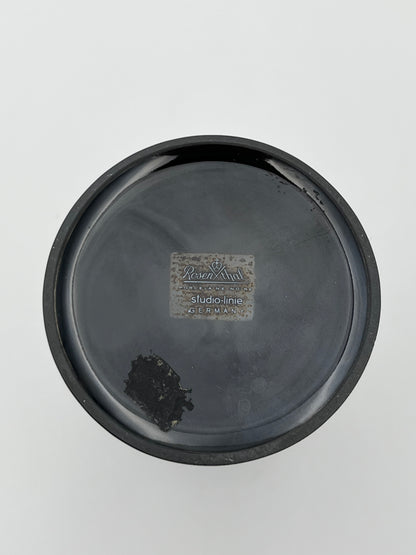 Vase Noir Rosenthal Studio-linie, Tapio Wirkkala, Allemagne, 70s