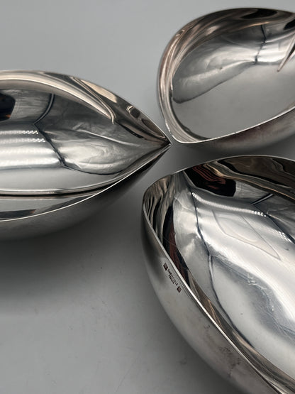 Coupes Feuille ligne Gallia, Lino Sabattini, Christofle, 70s