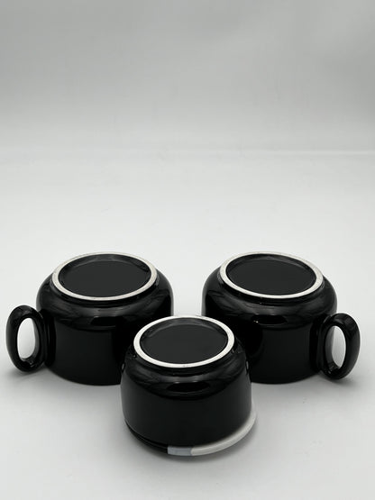 Tasses et Sucrier Pareschi Laveno, Italie, 80s