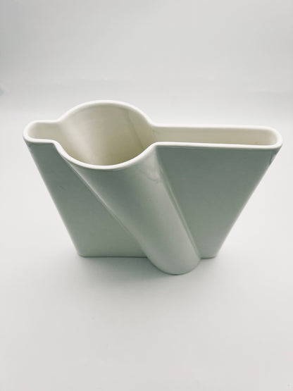 Grand vase en céramique blanc, Pino Spagnolo, Sicart, 70s
