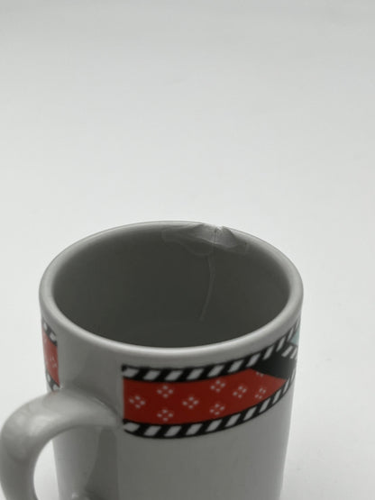 Ensemble en céramique graphique memphis, 'Idea' Mancioli, 80s