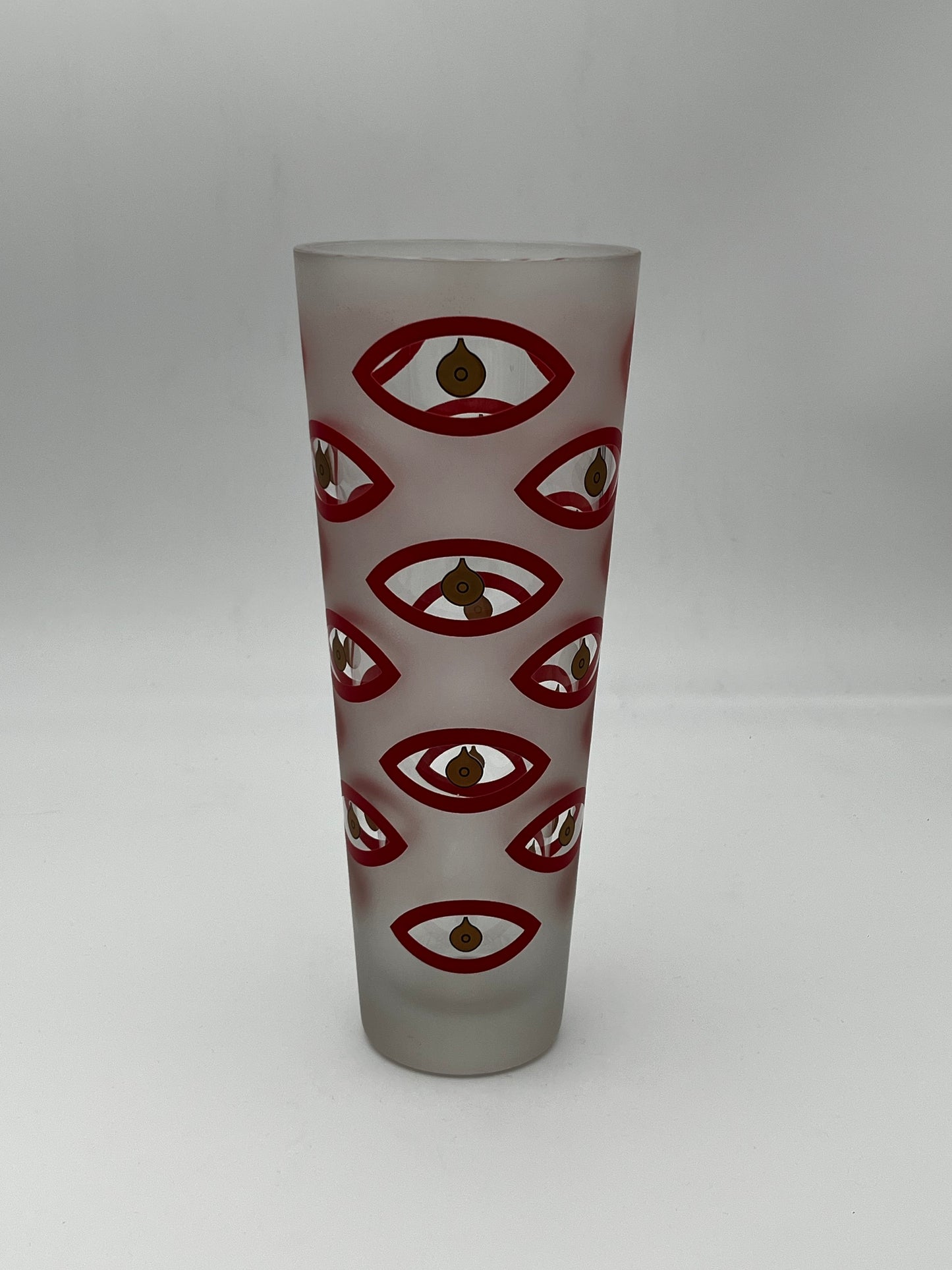 Vase verre poli, Oeil de Sumatra, Ettore Sottsass associati, Egizia, Italie