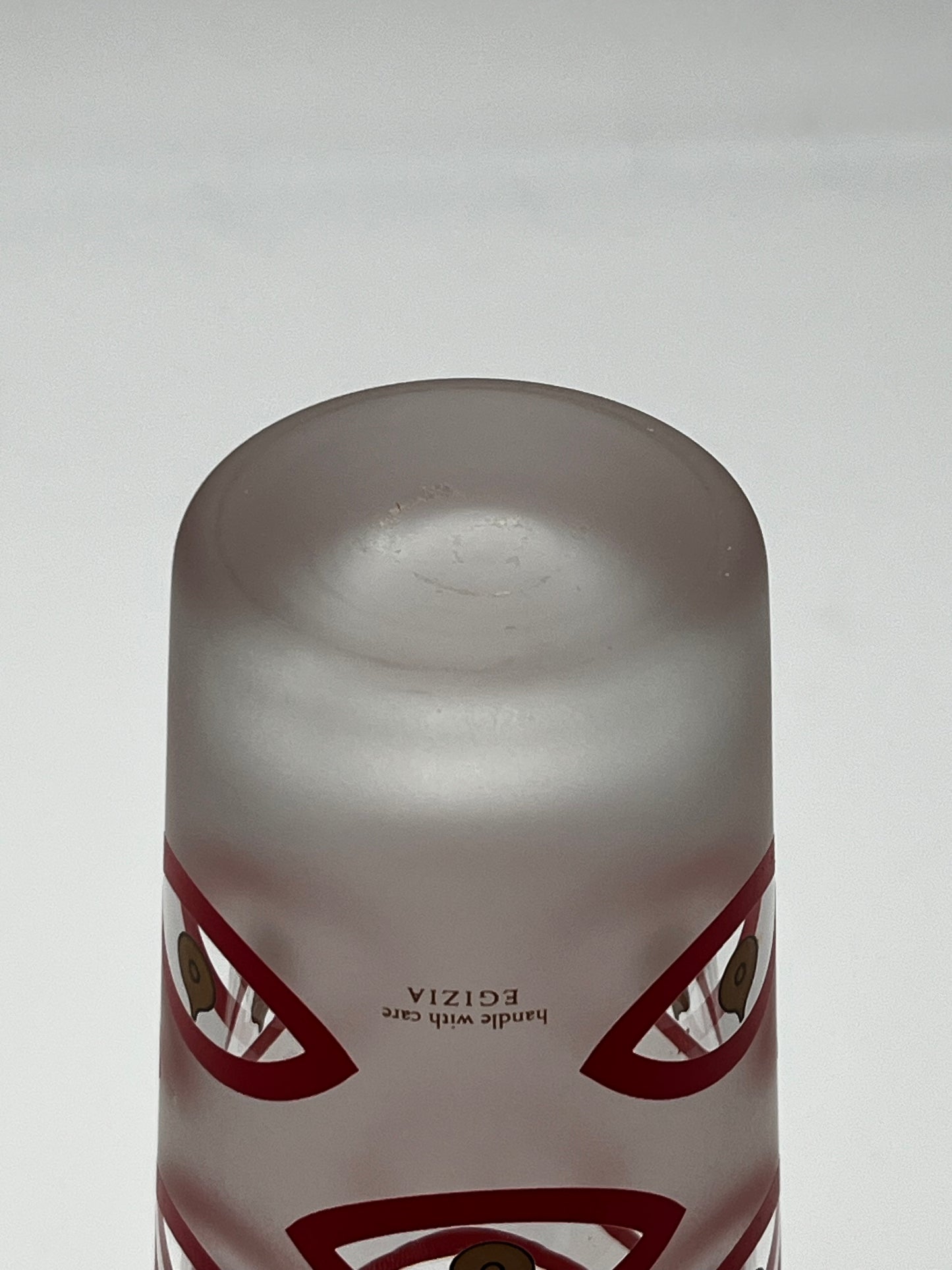 Vase verre poli, Oeil de Sumatra, Ettore Sottsass associati, Egizia, Italie