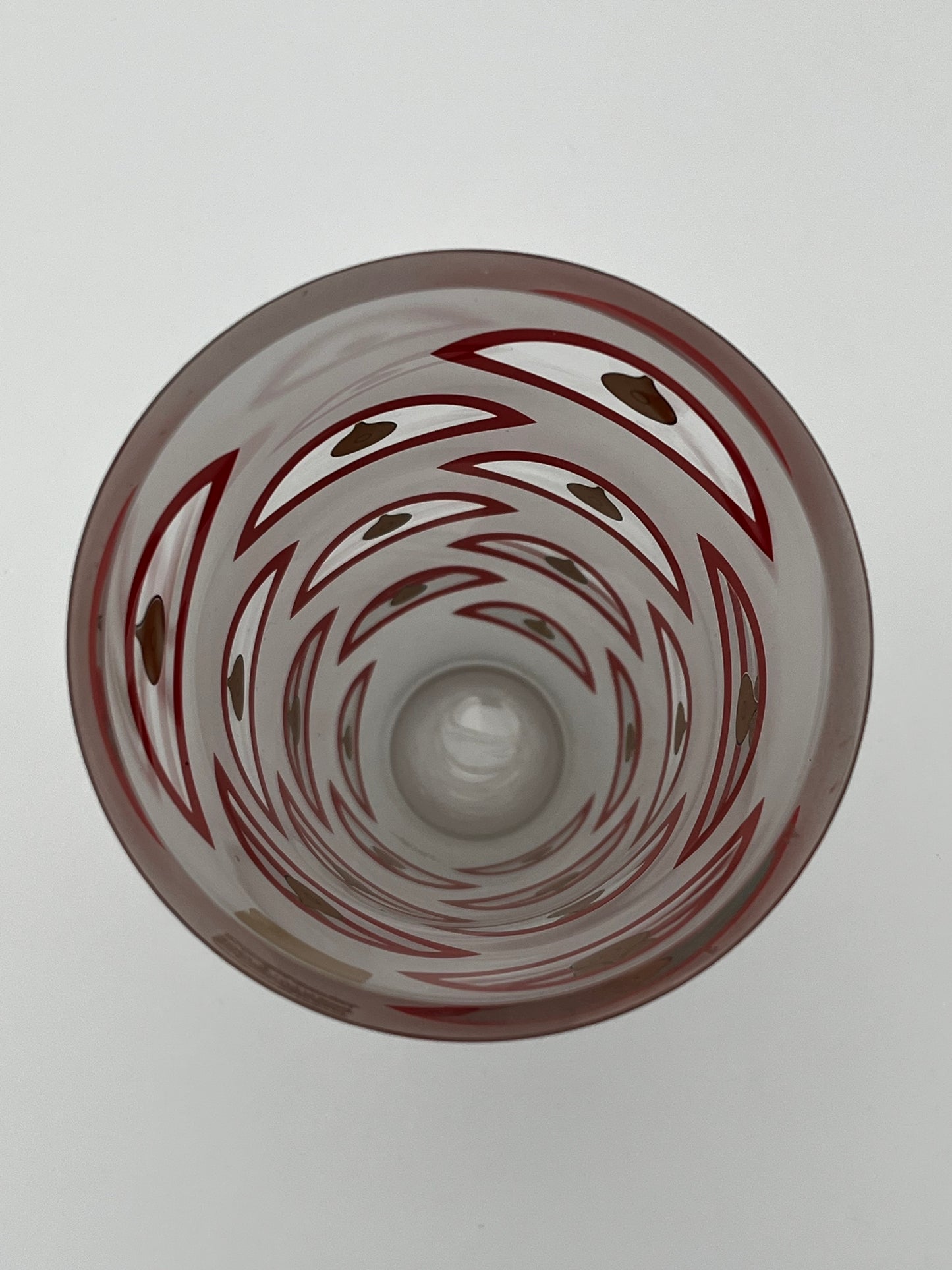 Vase verre poli, Oeil de Sumatra, Ettore Sottsass associati, Egizia, Italie