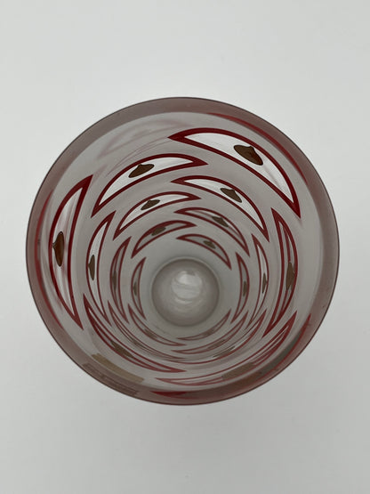 Vase verre poli, Oeil de Sumatra, Ettore Sottsass associati, Egizia, Italie