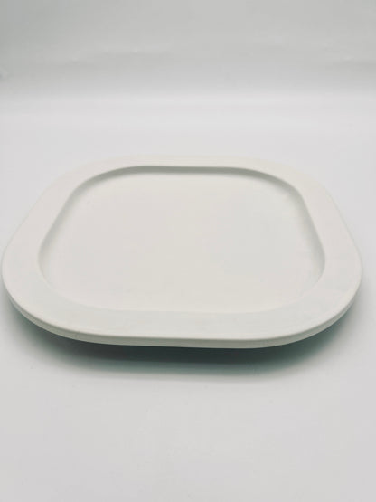 Plat de présentation Square, Makio Hasuike,Arnolfo di Cambio, Ceramiche Ravelli, 70s