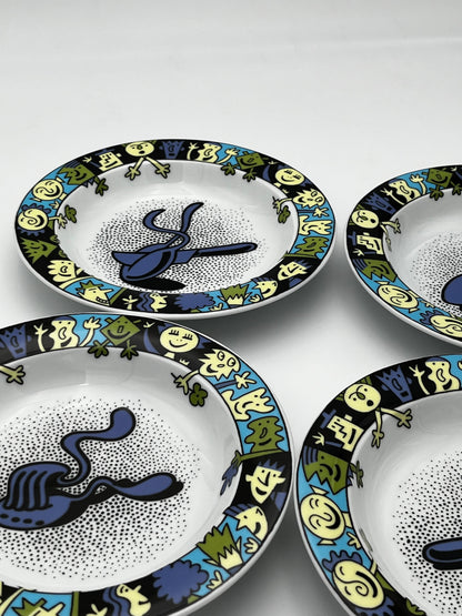 Assiettes creuses/à pâtes BOPLA!, 1990s, Suisse