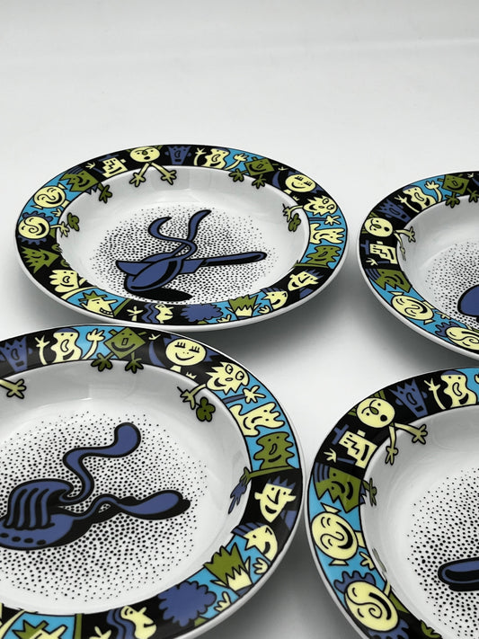 Assiettes creuses/à pâtes BOPLA!, 1990s, Suisse