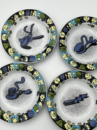 Assiettes creuses/à pâtes BOPLA!, 1990s, Suisse