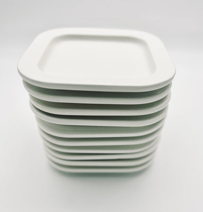 Assiettes à dessert, Square, Makio Hasuike pour Arnolfo di Cambio, 70s