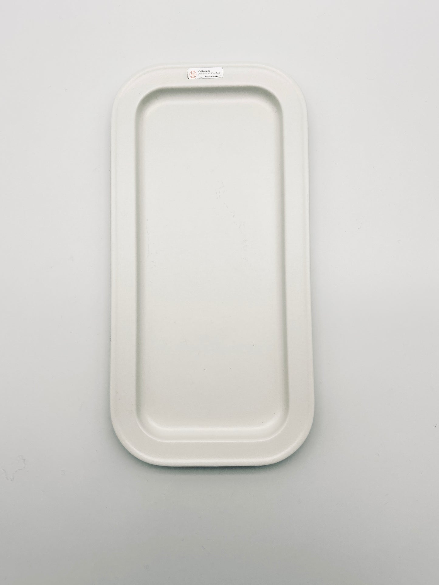 Plat de service, square, Makio Hasuike, Arnolfo di Cambio, Ceramiche Ravelli Laveno, 70s