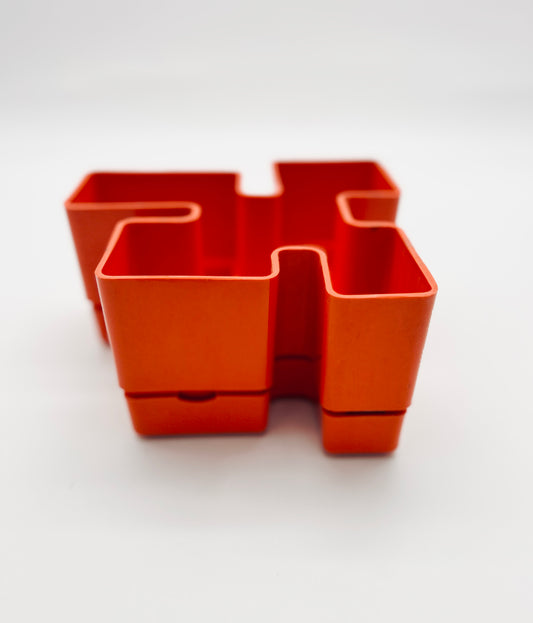 Jardinière orange Michael McCann, Vastill, 70s