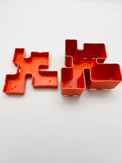 Jardinière orange Michael McCann, Vastill, 70s
