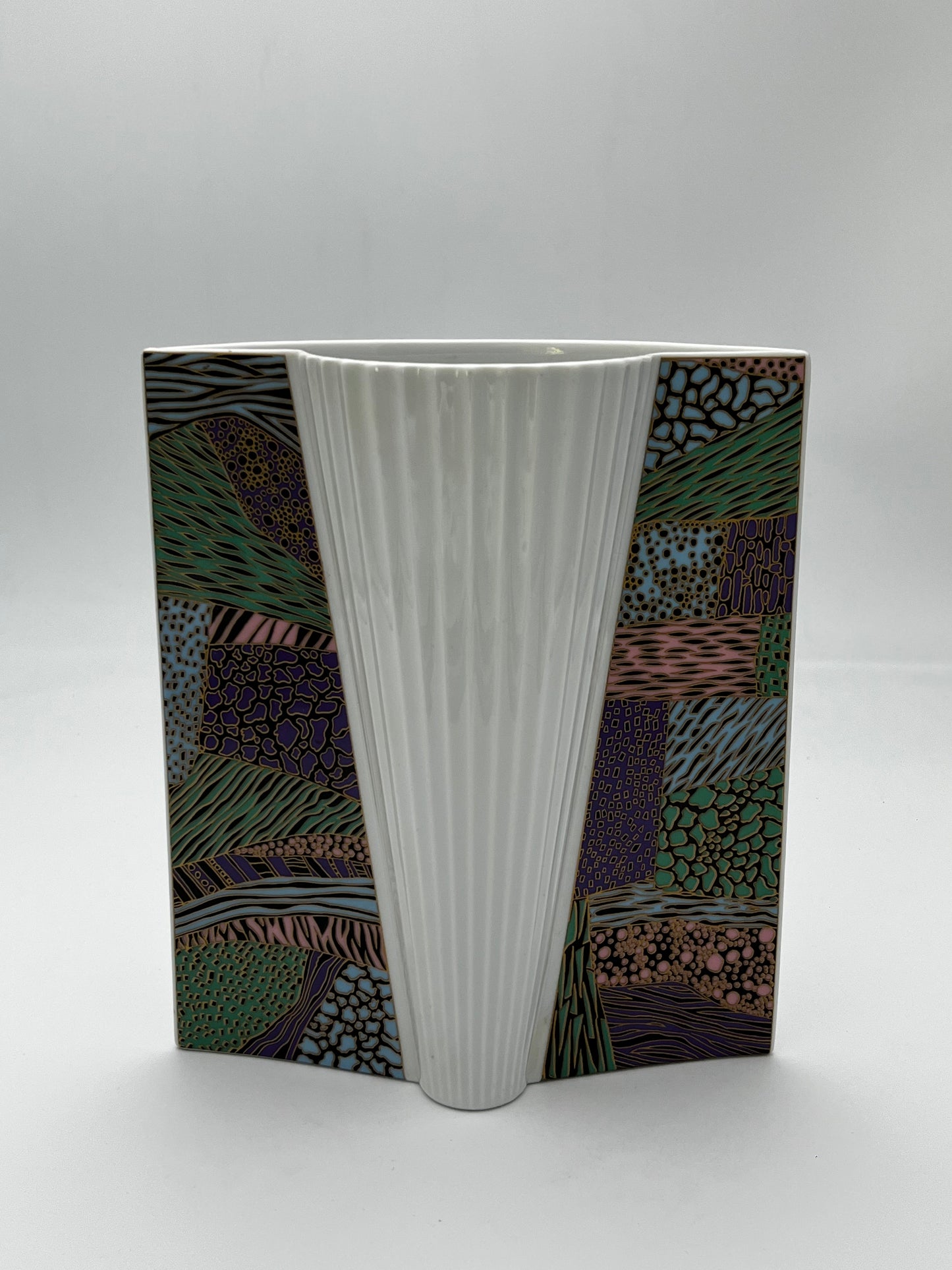 Vase géométrique Serie Maxim's, Hutschenreuther, 70