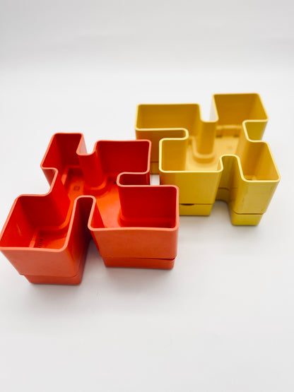 Jardinière orange Michael McCann, Vastill, 70s
