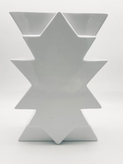 Vase blanc Ilios,  Florio Paccagnella, 90s
