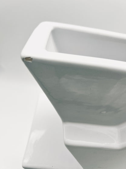 Vase blanc Ilios,  Florio Paccagnella, 90s