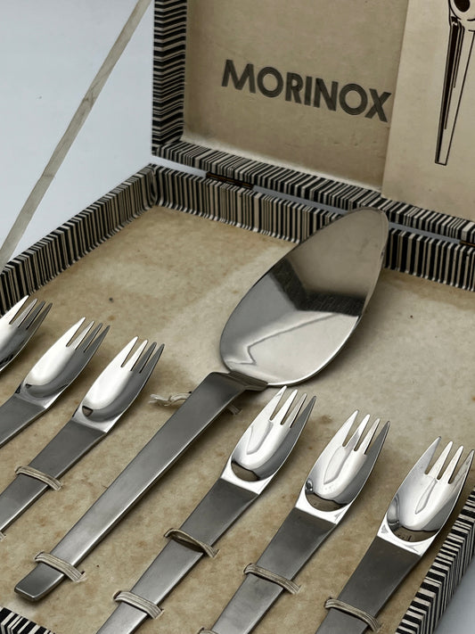 Set Couverts à Tarte Morinox, Carl Aubock, Italie, 50s