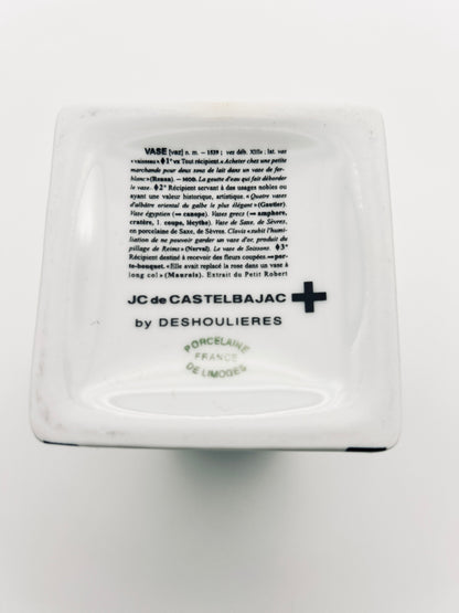 Vase carré Jean Charles de Castelbajac, Deshoulières, 2000s
