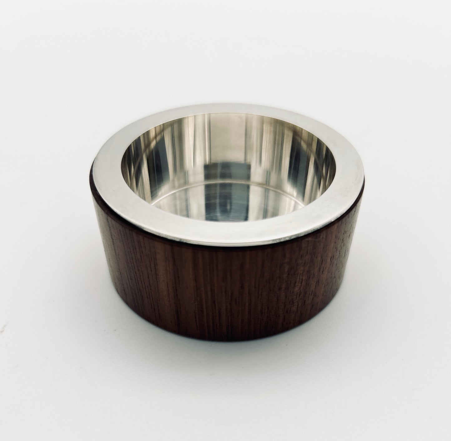 Cendrier argent et bois, Hermès, 2000s