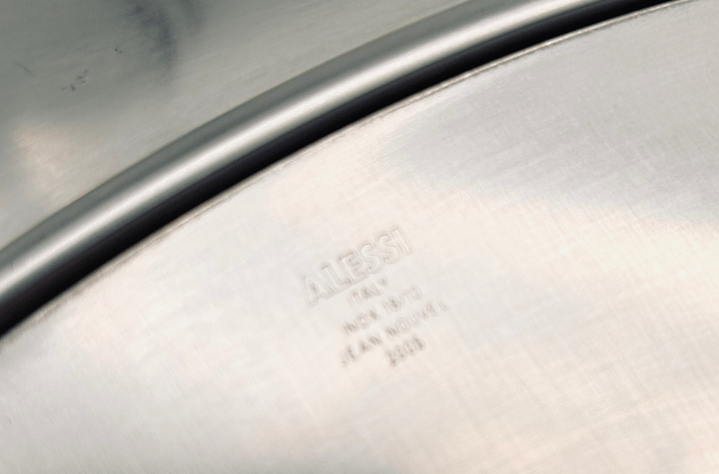 Plateau en inox, Jean Nouvel pour Alessi, 2000s