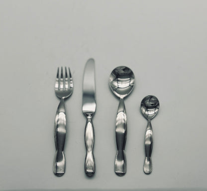 Set de Couverts ondulés, Teseo B pour Gottingen, 80s