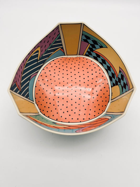 Grand saladier Memphis Design, Dorothy Hafner, Rosenthal, 80s
