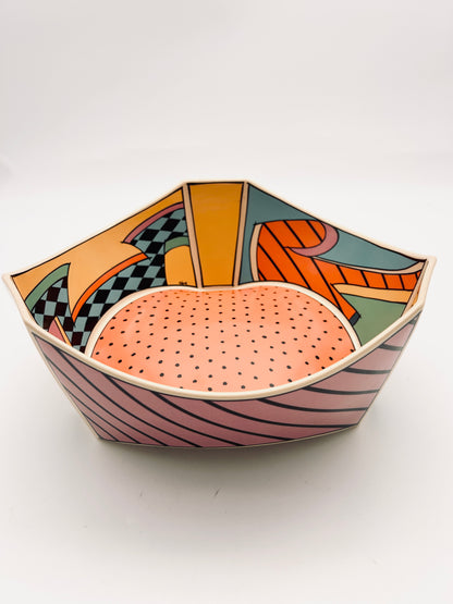 Grand saladier Memphis Design, Dorothy Hafner, Rosenthal, 80s