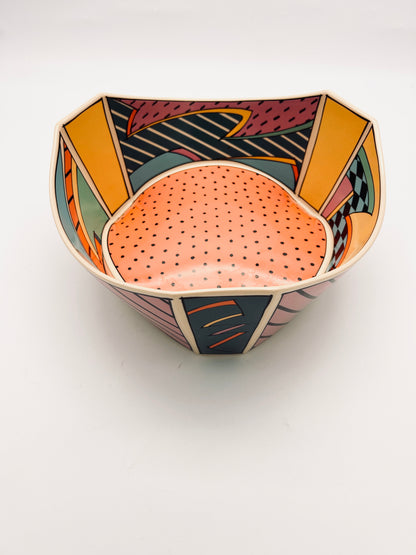 Grand saladier Memphis Design, Dorothy Hafner, Rosenthal, 80s