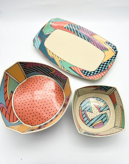 Petit saladier Memphis Design, Dorothy Hafner, Rosenthal, 80s