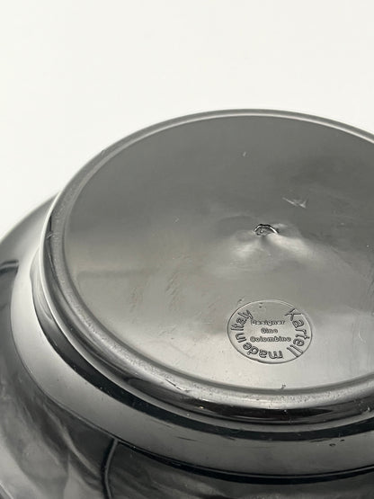 Cendrier Kartell métal chromé et ABS de Gino Colombino, Italie, 60s