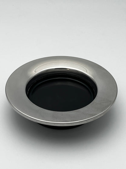 Cendrier Kartell métal chromé et ABS de Gino Colombino, Italie, 60s
