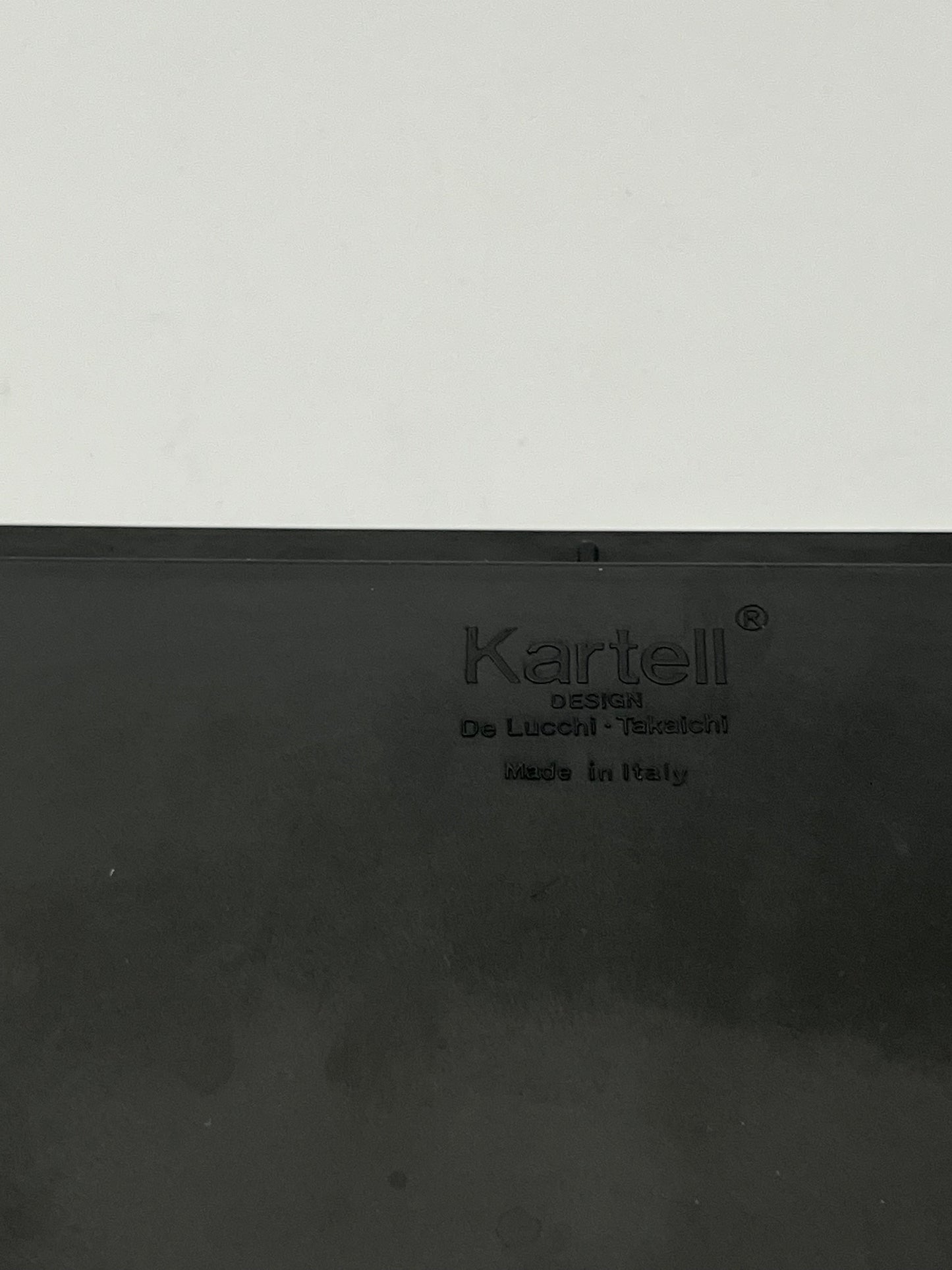 Cendrier 'Segmenti' Kartell noir,M de Lucchi et Takaishi, Italie, 1989