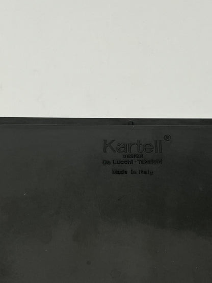 Cendrier 'Segmenti' Kartell noir,M de Lucchi et Takaishi, Italie, 1989