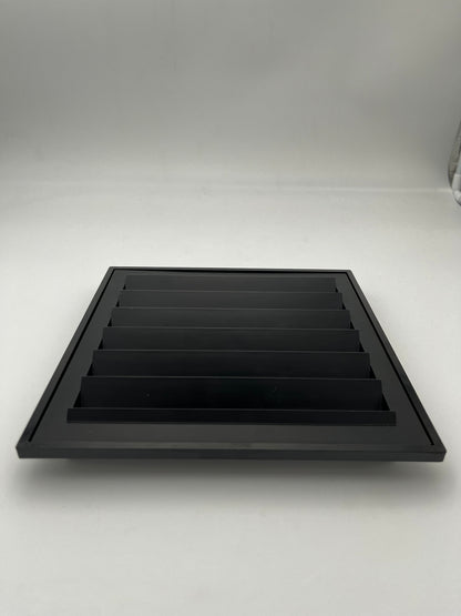 Cendrier 'Segmenti' Kartell noir,M de Lucchi et Takaishi, Italie, 1989
