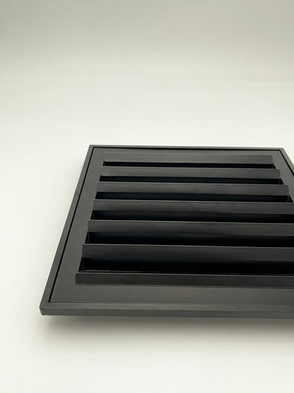 Cendrier 'Segmenti' Kartell noir,M de Lucchi et Takaishi, Italie, 1989