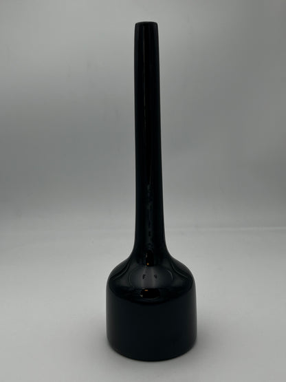 Vase Noir, Soliflore, Céramique Linéa Dueffe, Italie, 70s