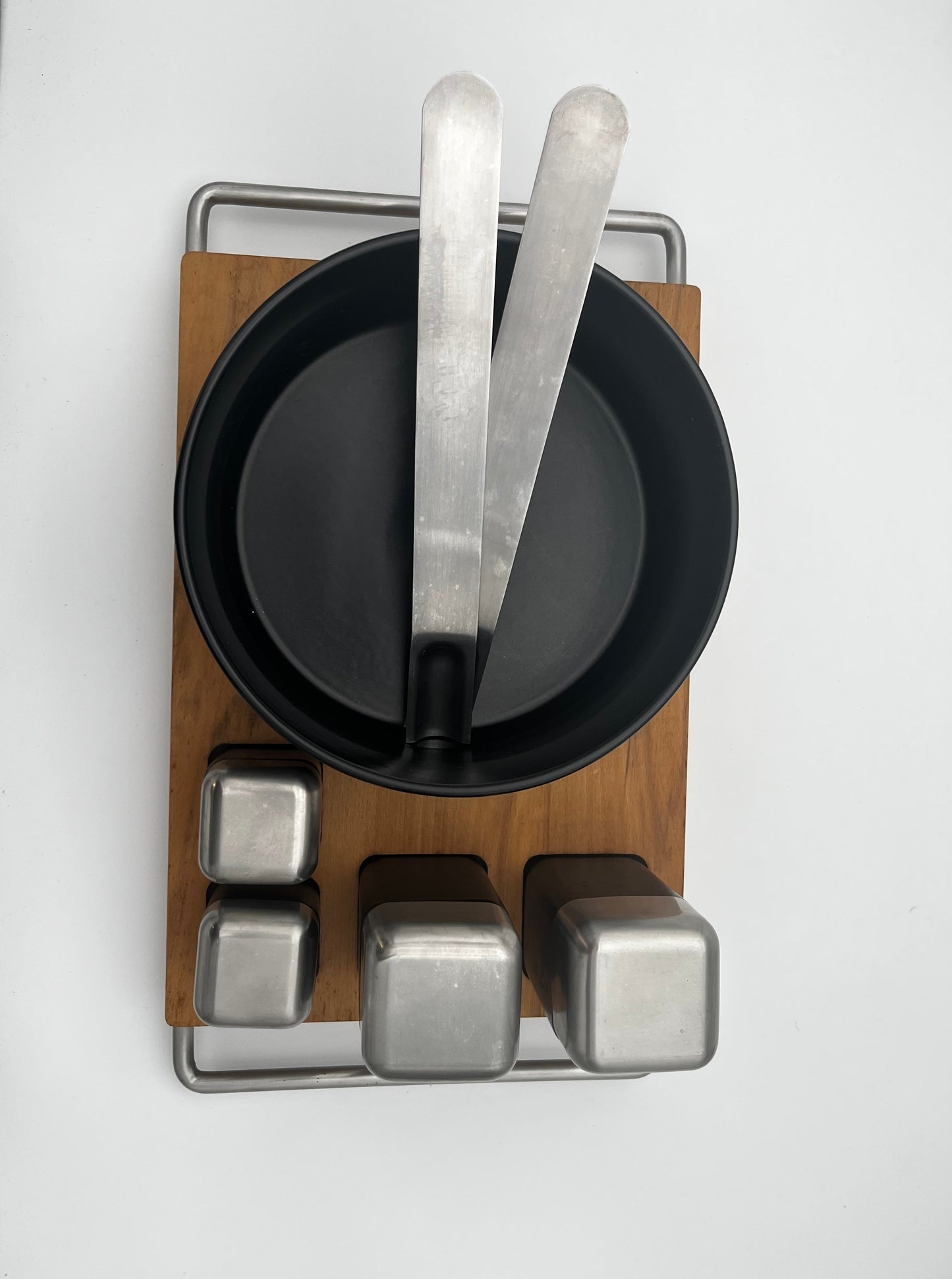Set Condiments Plateau ICM Laveno, Sergio Asti, Italie, 70s