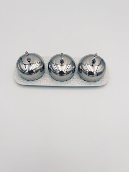 Plateau à confitures ou condiments, Marcel Wanders,  Alessi, 2000s