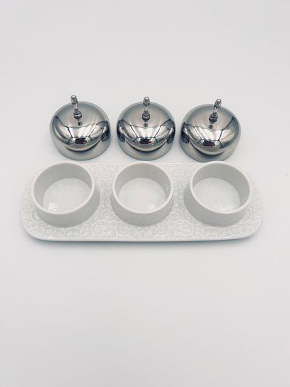 Plateau à confitures ou condiments, Marcel Wanders,  Alessi, 2000s