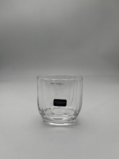 Verres à whisky rocks ,cristal Arnolfo di Cambio, Laura Griziotti, Italie, 80s