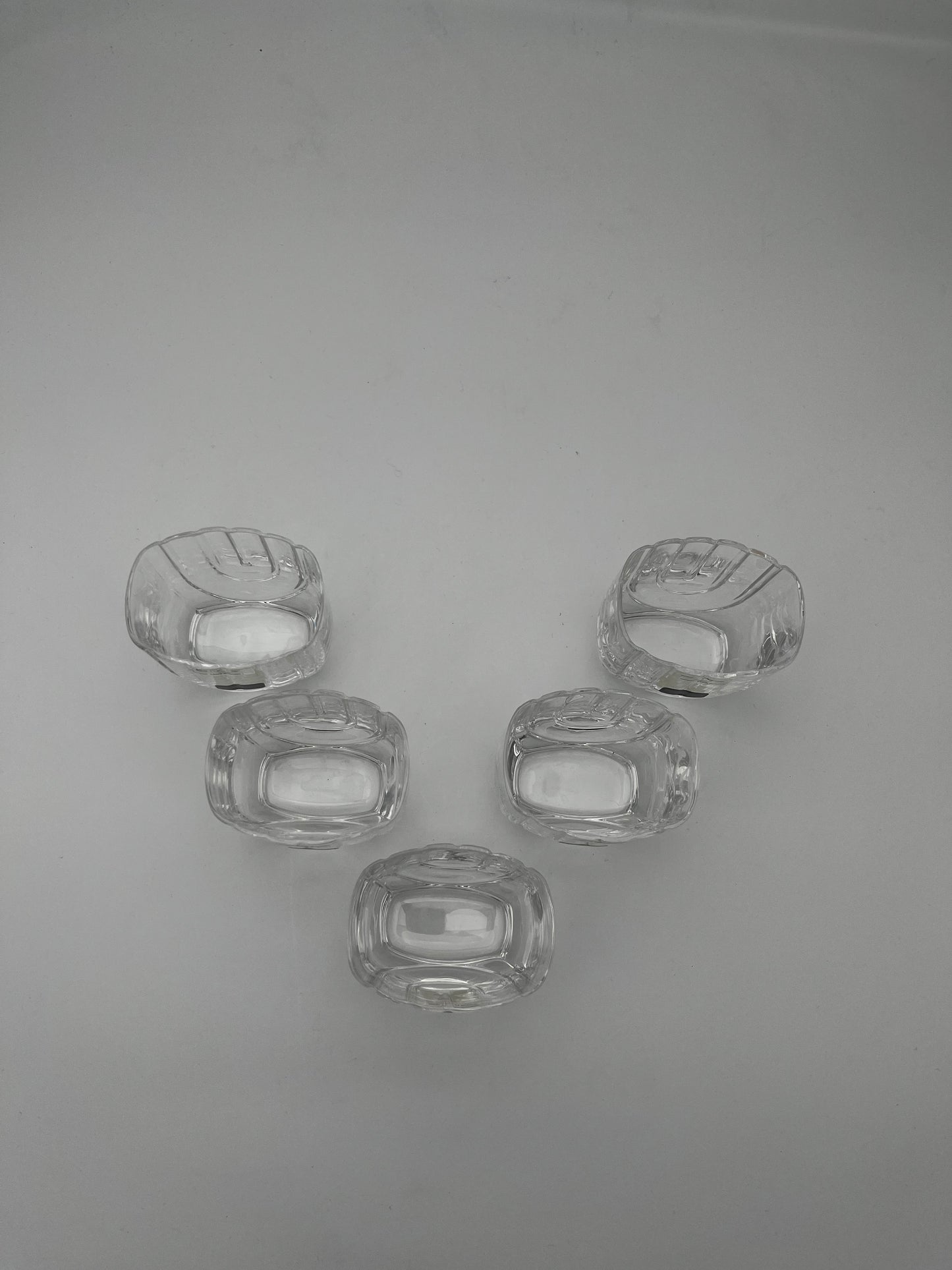 Verres à whisky rocks ,cristal Arnolfo di Cambio, Laura Griziotti, Italie, 80s