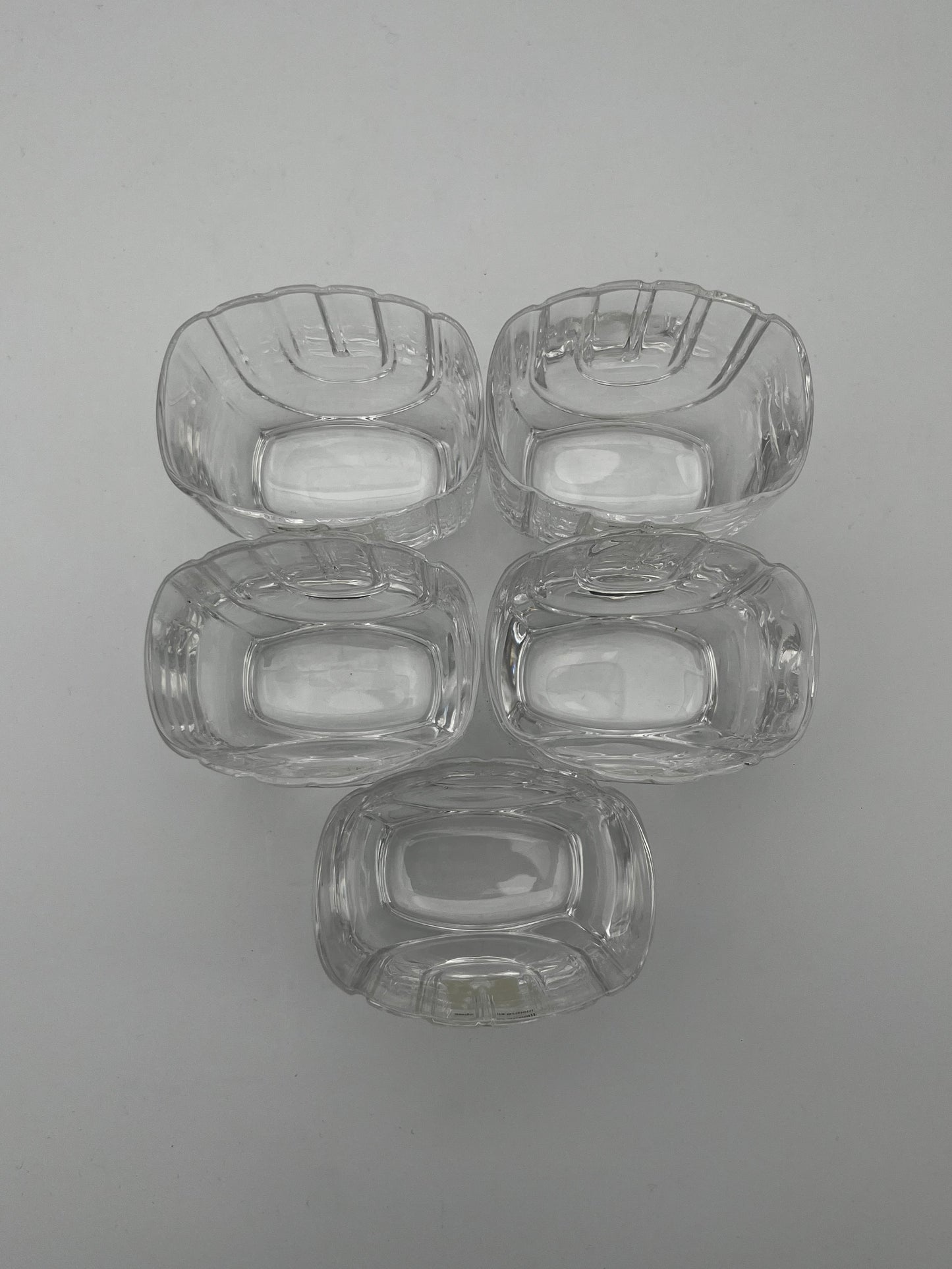 Verres à whisky rocks ,cristal Arnolfo di Cambio, Laura Griziotti, Italie, 80s