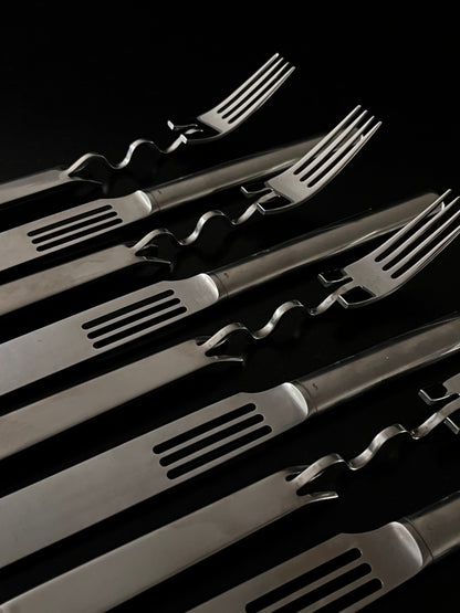 Couverts "Scupltura", Lino Sabattini, Rosenthal, 80s