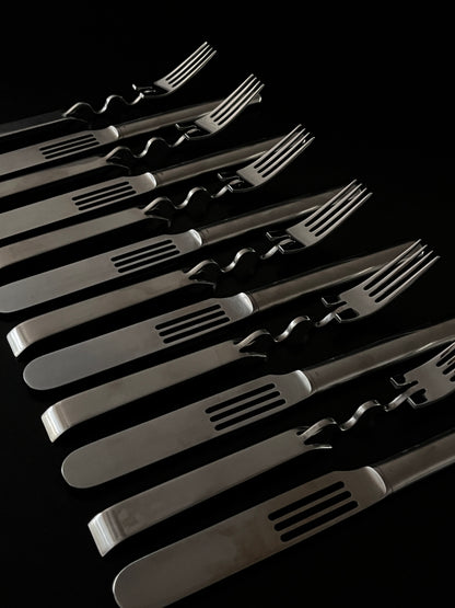 Couverts "Scupltura", Lino Sabattini, Rosenthal, 80s