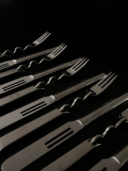 Couverts "Scupltura", Lino Sabattini, Rosenthal, 80s