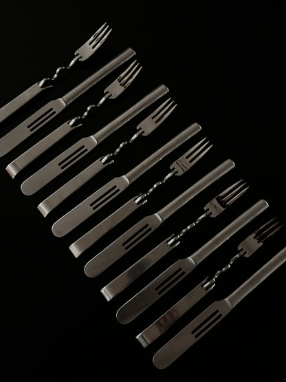 Couverts "Scupltura", Lino Sabattini, Rosenthal, 80s