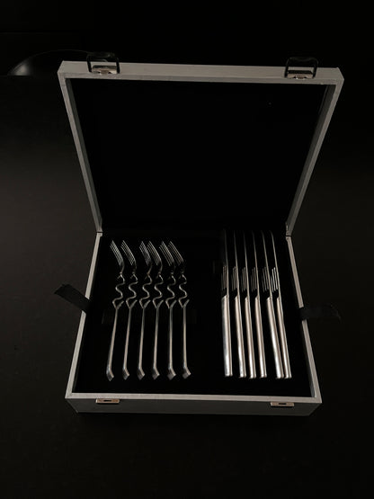 Couverts "Scupltura", Lino Sabattini, Rosenthal, 80s