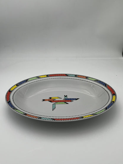 Ensemble en céramique graphique memphis, 'Idea' Mancioli, 80s
