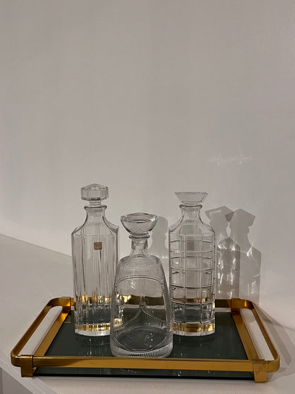 Carafe à whisky en cristal, DIOR série Tridior, 60s